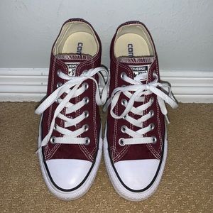 Burgundy Converse Shoes